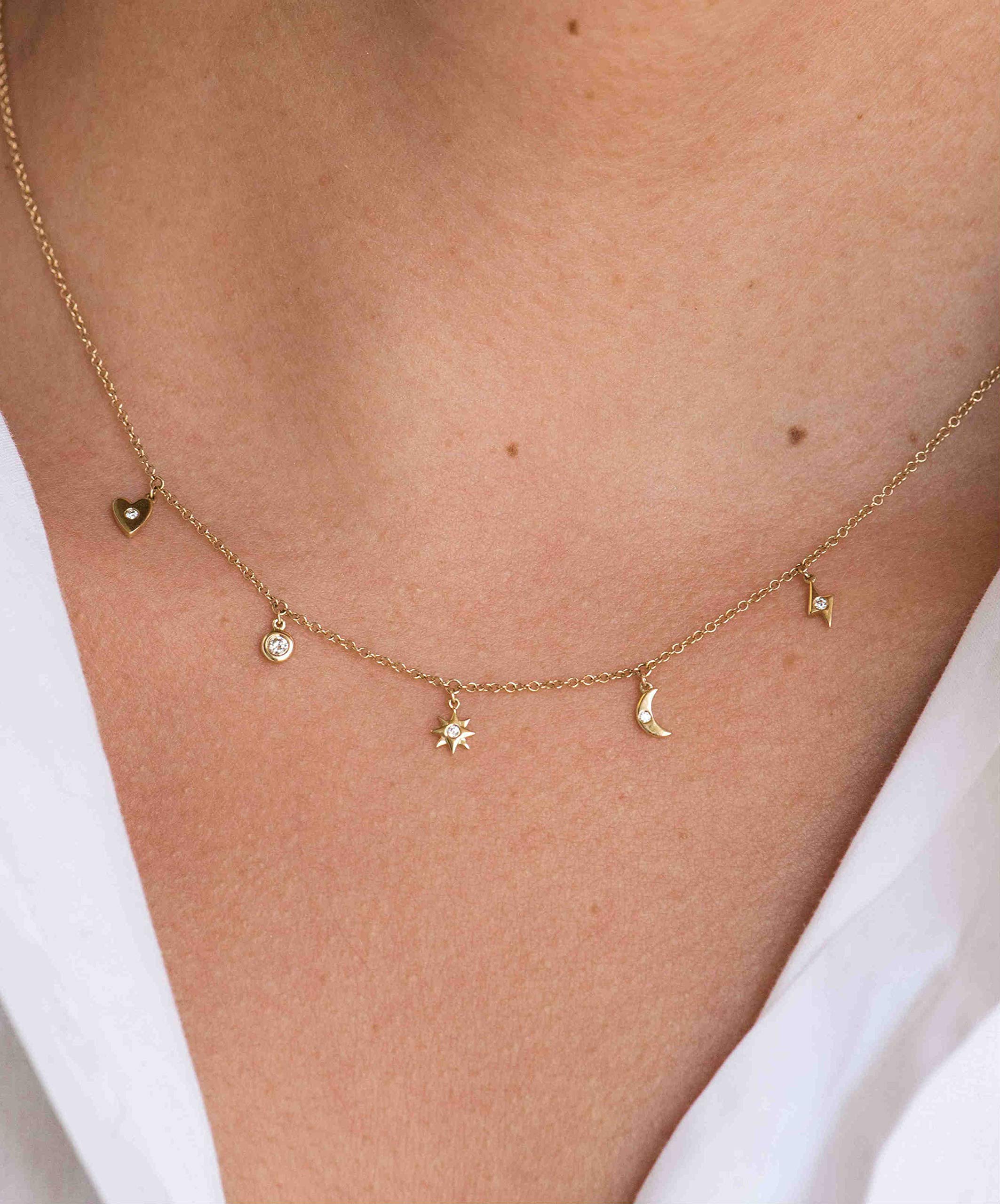 14K Gold Diamond Pendant Necklace for Women - Elegant Jewelry Gift for Birthday, Anniversary & Valentine's Day | Perfect for Layering & Everyday Wear