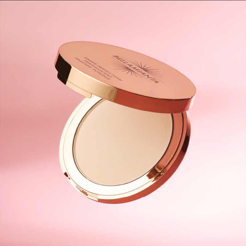 Bellamianta Sheer Perfection Translucent Pressed Powder - Oil Control & Matte Finish Makeup for Flawless Skin | Perfect for Daily Wear & Touch-Ups