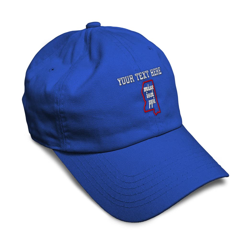 Custom Soft Baseball Cap - Mississippi Style Dad Hat for Men & Women - Comfortable Adjustable Unisex Baseball Cap for Outdoor Sports, Travel & Casual Wear