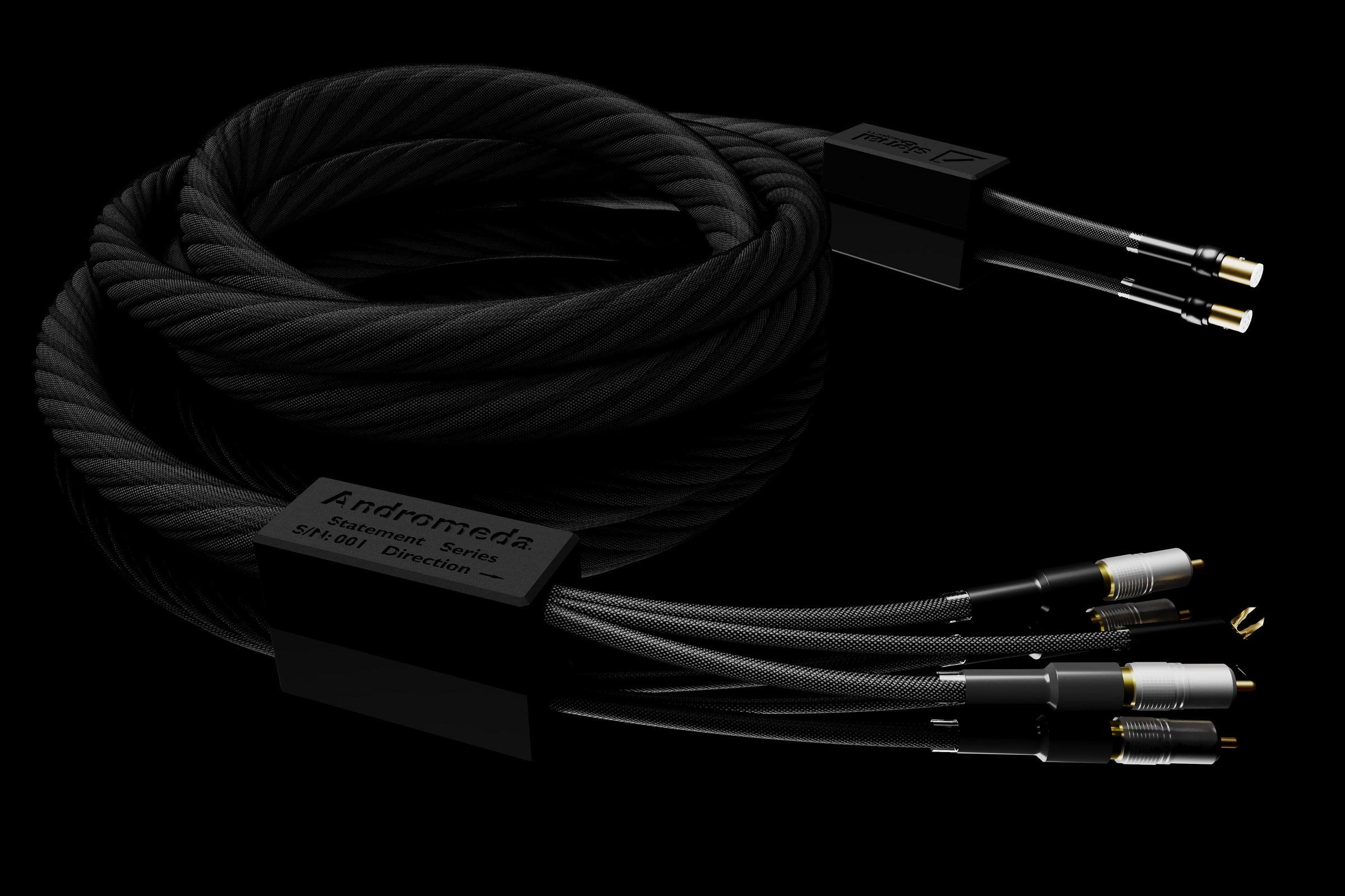Premium Andromeda Phono Interconnect Cable - XLR & RCA Options for Audiophile Turntables & Hi-Fi Systems - Perfect for Vinyl Record Players & Home Audio Setups