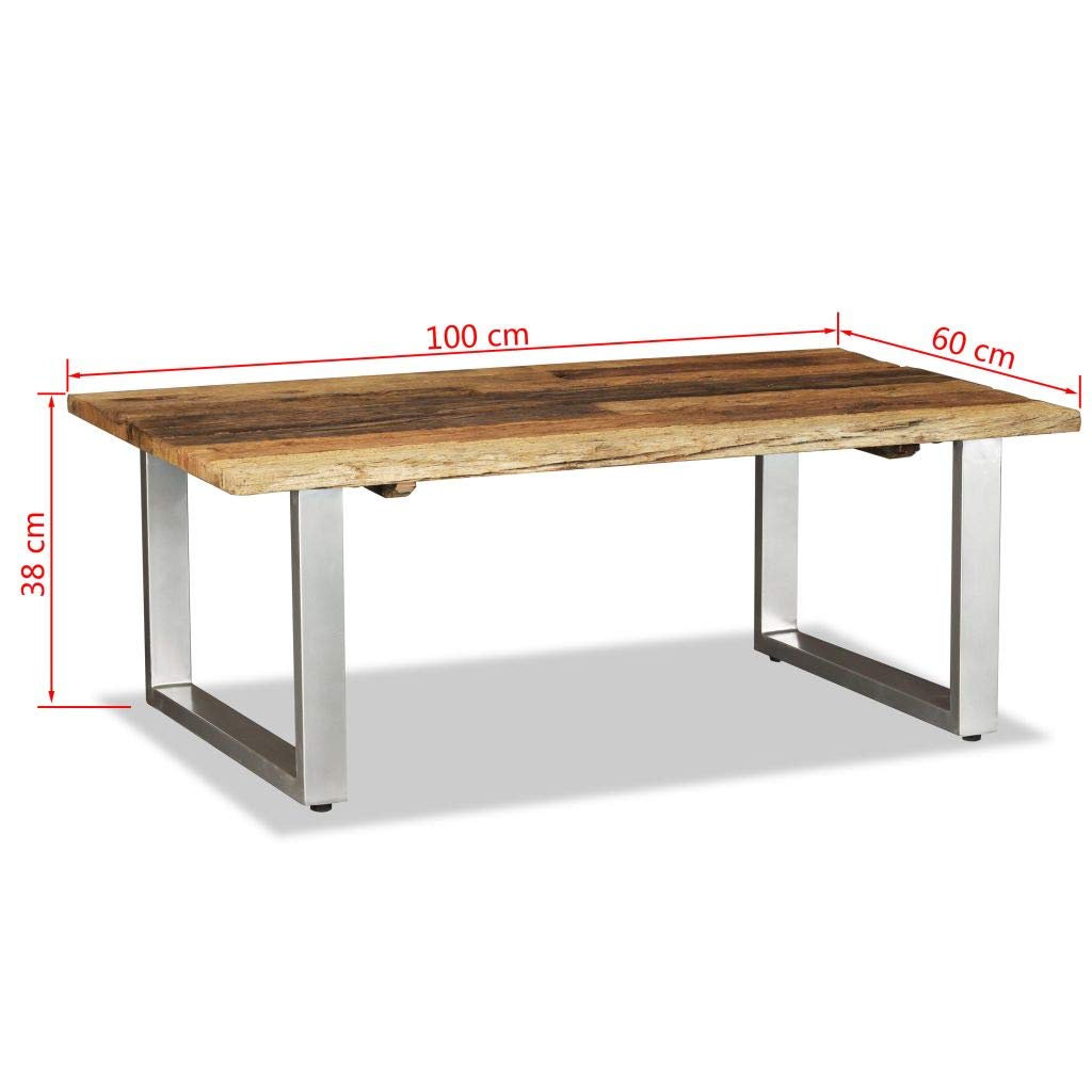 FAMIROSA Reclaimed Wood Coffee Table 39.4