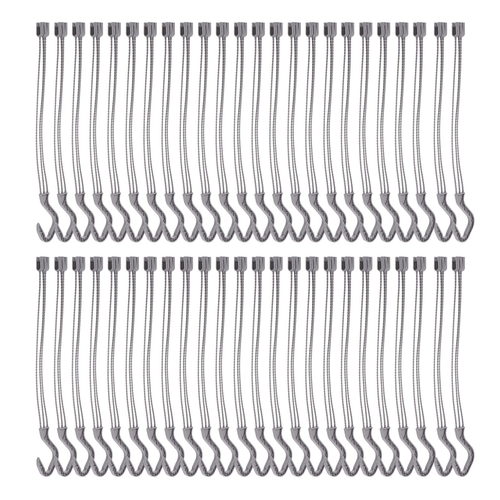 HANABASS 50 Pack Plastic Hanging Plant Hooks - Heavy Duty Flower Pot Holders for Indoor & Outdoor Gardens, Balconies, Patios - Ideal for Hanging Planters, Bird Feeders & Lanterns