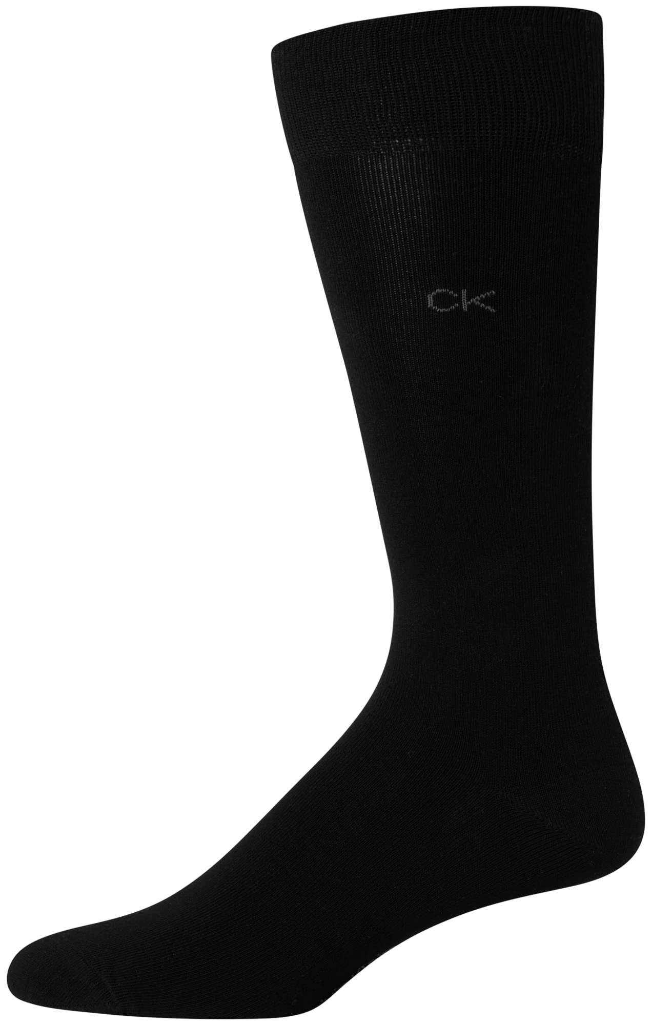 Calvin Klein Men's Crew Socks 4-Pack - Lightweight Combed Cotton Blend Dress Socks for Men Size 7-12 - Breathable Everyday & Formal Socks for Work, Office & Dress Shoes
