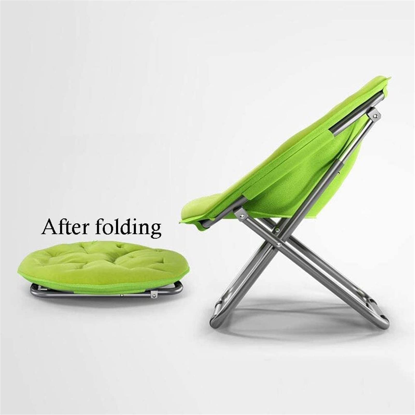 Ergonomic Office Chair & Portable Folding Beach Chair - Adjustable Backrest for Indoor Work, Outdoor Relaxation in Garden, Poolside or Lunch Break - Lightweight Canvas Sunbed with Carry Bag