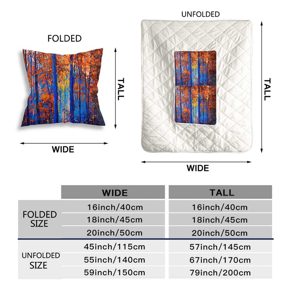 Compact Travel Blanket & Pillow Set - 18