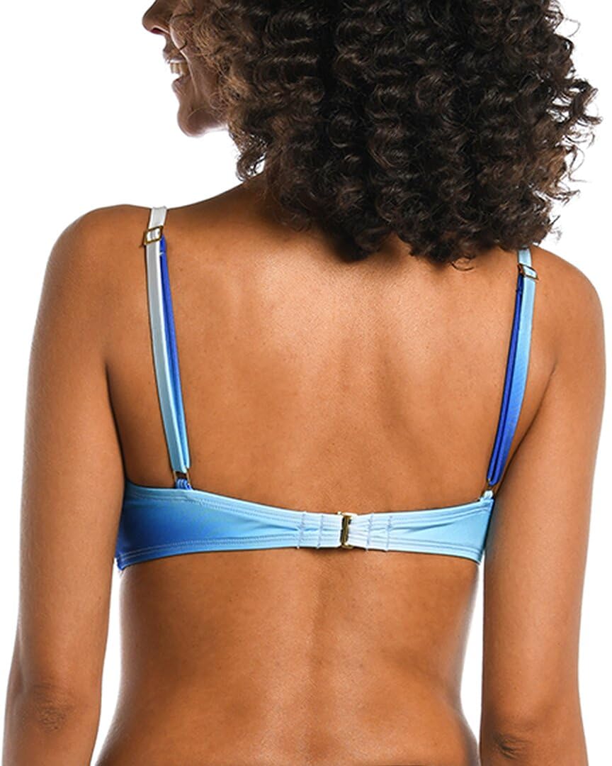 La Blanca Women's Over The Shoulder Wrap Bikini Swimwear Top - Sexy Adjustable Swim Suit for Beach, Pool & Vacation