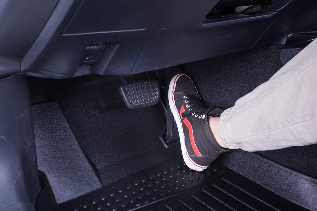 Custom Fit All-Weather TPE Floor Mats for Mini Cooper Hardtop 2 Door (2014-2021) - Black 1st & 2nd Row Full Set Car Liners - Perfect for Daily Commute, Road Trips & Winter Protection