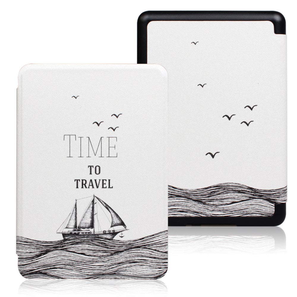 Anti-Slip Slim Shell Kindle Case for Paperwhite 4 (10th Gen 2018) & Kindle (10th Gen 2019) - Premium PU Leather Colorful Protective Cover | Perfect for Reading, Travel & Daily Commute