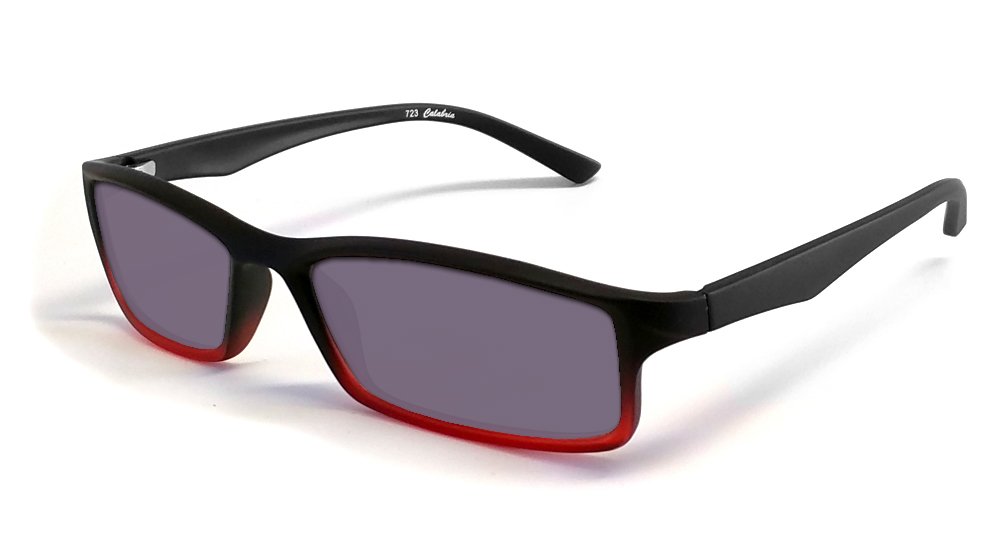 Calabria 723T Flexie Reading Glasses with Sunglasses - Blue Light Blocking Readers for Men & Women - Perfect for Outdoor Reading, Driving, and Computer Use