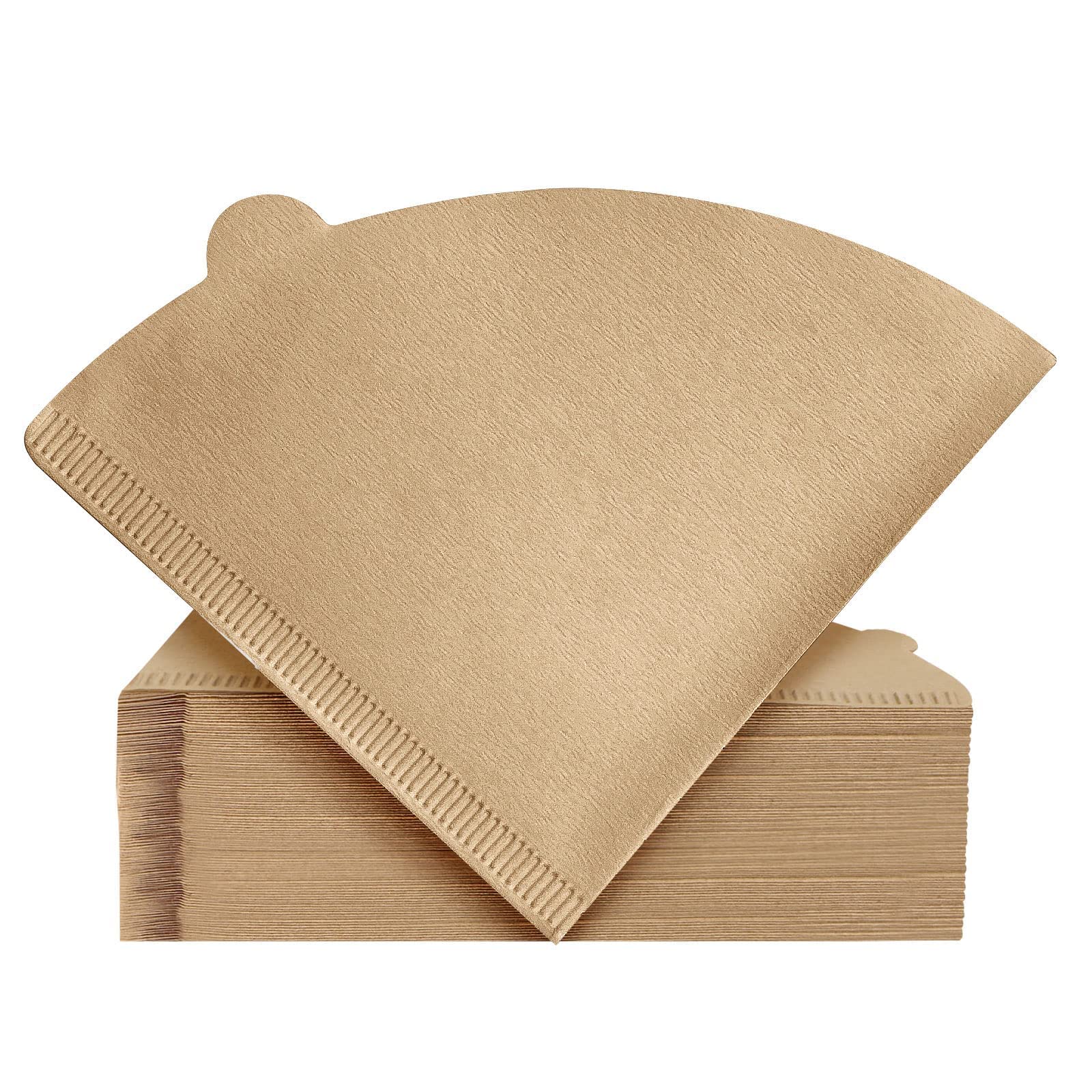 Premium Unbleached Natural Brown Coffee Filters Size 02 - 200 Count for Pour Over Drippers (1-4 Cups) | Eco-Friendly Cone Filters for Chemex, Hario V60 & Drip Coffee Makers | Perfect for Home Brewing, Office Use & Camping