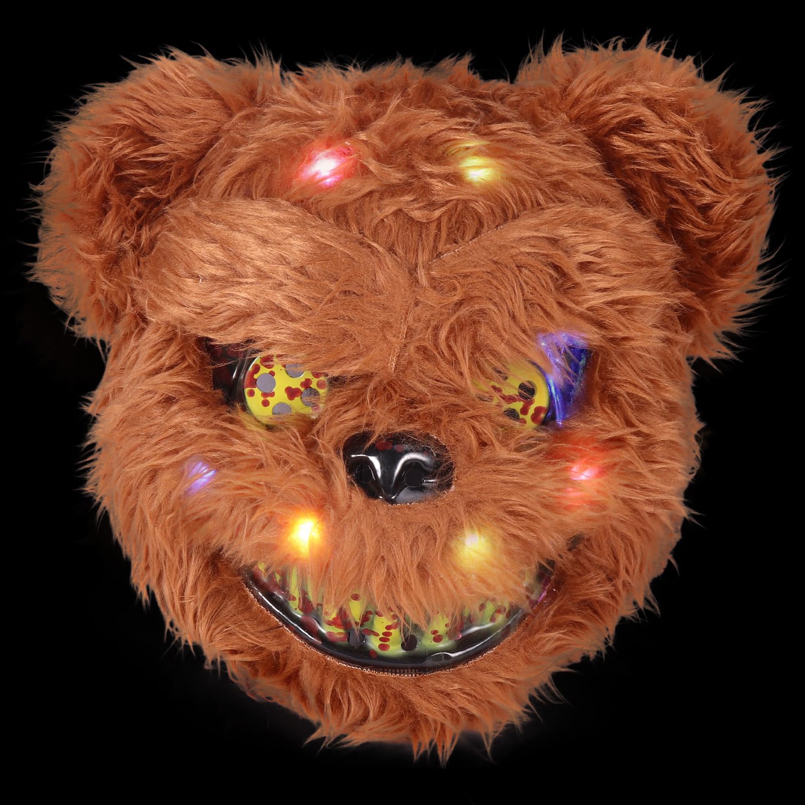 BESSEEK Scary Halloween Mask - Bear & Rabbit Plush Head Mask with Bloody Details for Cosplay, Costume Parties | Perfect for Halloween, Horror Events & Themed Gatherings