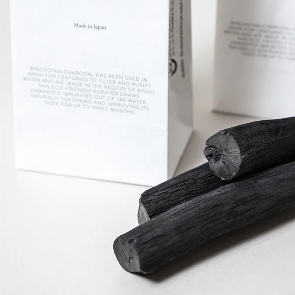 Premium Morihata Binchotan Charcoal Sticks - 4 Pack | Natural Odor Absorber & Water Purifier for Home, Kitchen, and Travel | Eco-Friendly Air Purification