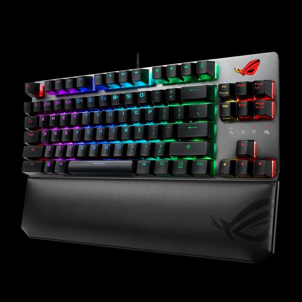 ASUS ROG STRIX SCOPE TKL Deluxe Mechanical Gaming Keyboard - Compact Tenkeyless Design, RGB Lighting, Cherry MX Switches (2-Year Warranty) - Perfect for Esports, FPS Gaming & Office Work