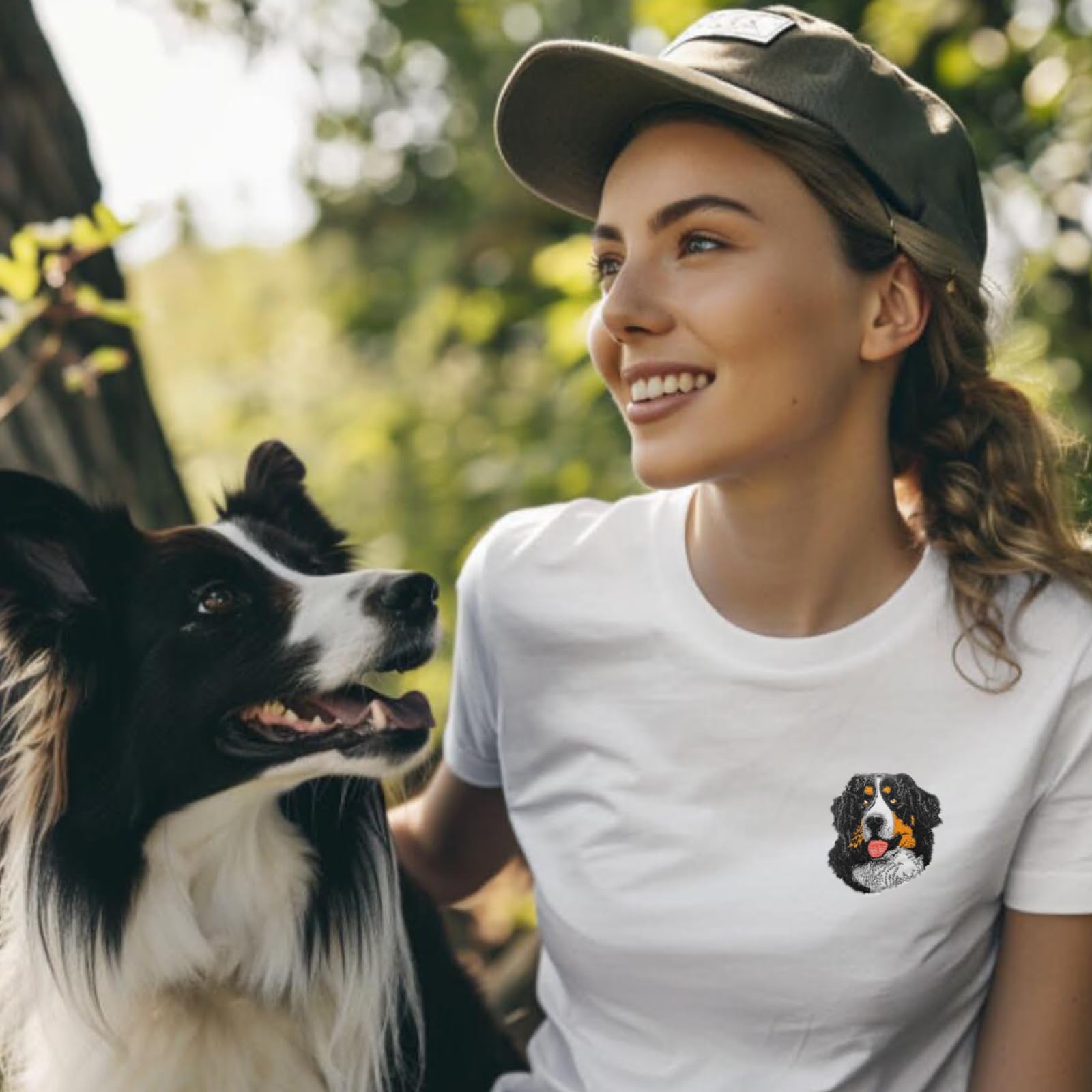 Custom Border Collie Dog Embroidered Iron-On Patch for Pet Lovers - Perfect for Jackets, Backpacks & DIY Crafts | Dog Mom & Dad Gifts
