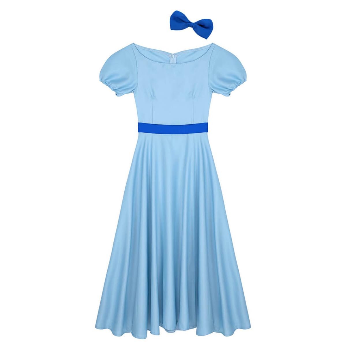 Yartina Women's Adult Princess Cosplay Costume - Elegant Light Blue Maxi Dress for Halloween, Parties & Themed Events | Perfect for Cosplay, Costume Parties & Special Occasions