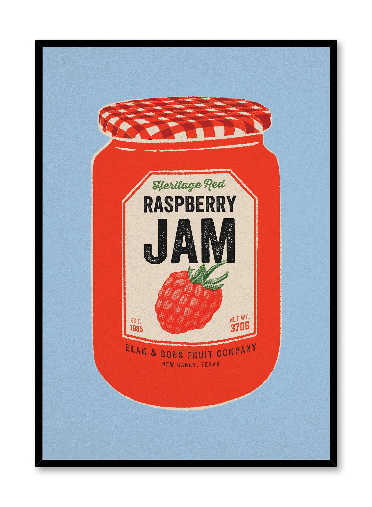 Delicious Raspberry Jam in Glass Jar - Sweet & Tangy Fruit Spread for Breakfast, Desserts & Gifts | Homemade Style Preserves