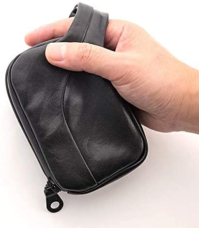 Genuine Leather Crossbody Bag for Men & Women - Mini Travel Shoulder Bag with Credit Card Slots, Phone & Earbuds Holder - Perfect for Daily Commute, Shopping & Travel Accessories Organization