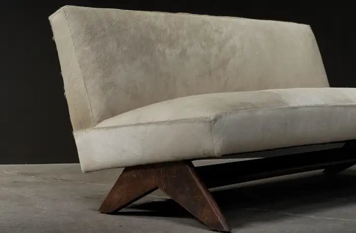 Handmade Pierre Jeanneret Fireside Sofa - Mid-Century Modern Lounge Chair - Premium Teak Wood Furniture for Living Room, Office & Reading Nook