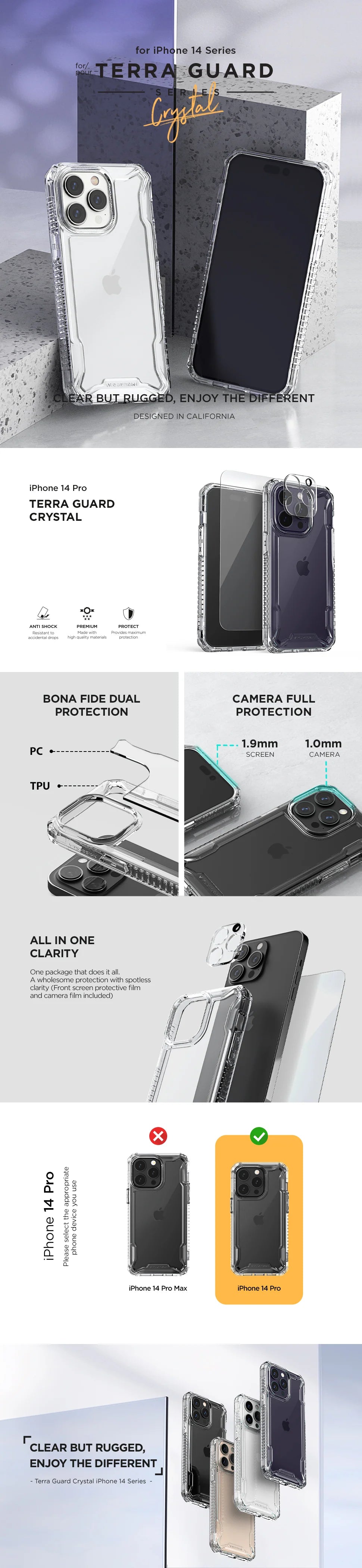 iPhone 14 Pro Case Neo Flip - Premium Magnetic Wallet Cover with Card Holder | Slim Protective Phone Case for Apple iPhone 14 Pro | Perfect for Work, Travel & Everyday Use