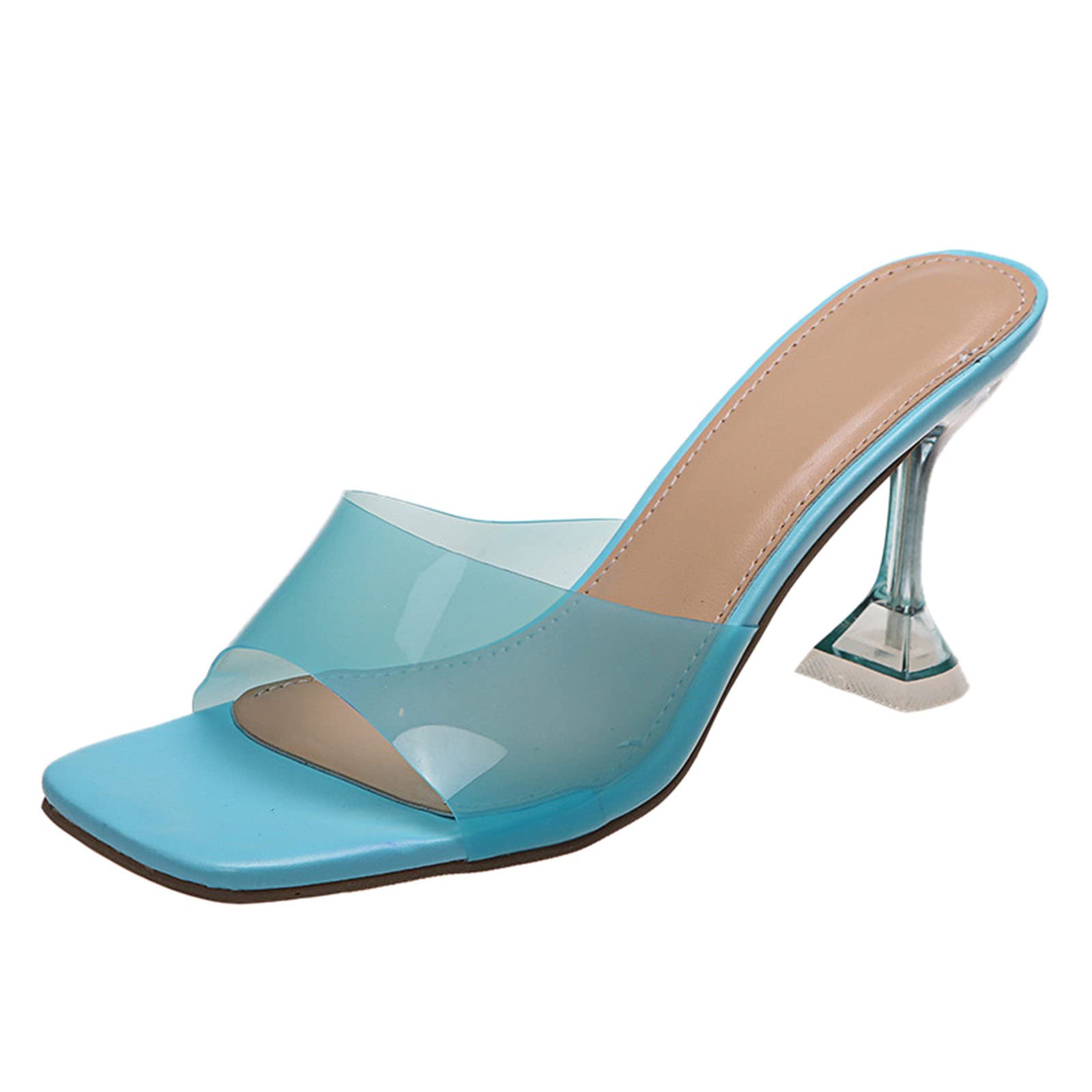 Women's High Heel Slippers - Sexy Solid Color Fish Mouth Dress Sandals with Heels | Perfect for Parties, Date Nights & Special Occasions