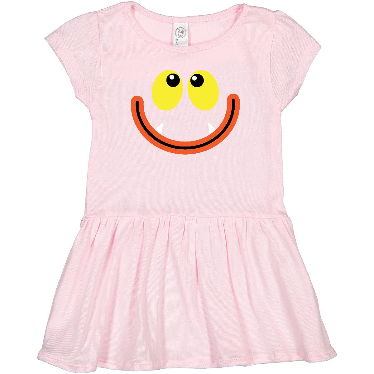 Inktastic Monster Face Toddler Dress - Cute & Comfortable Kids Outfit for Playdates, Daycare & Family Photos