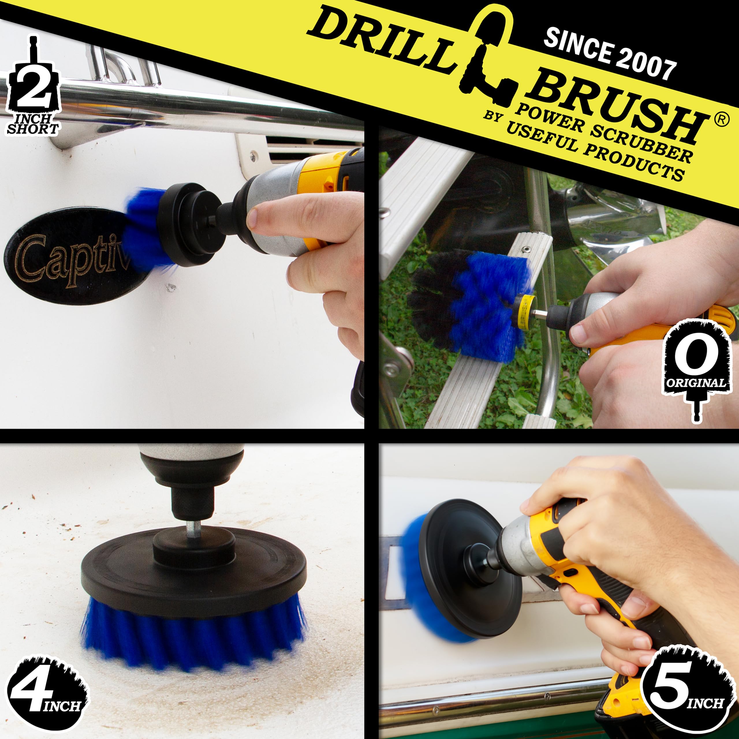 **Boat Cleaning Brush Set - Heavy Duty Boat Hull Scrubber, Deck Brush & Barnacle Remover - Marine Grade Boat Scrubber Tools for Hull, Deck & Fish Tank Cleaning - Perfect for Boats, Yachts & Aquariums**