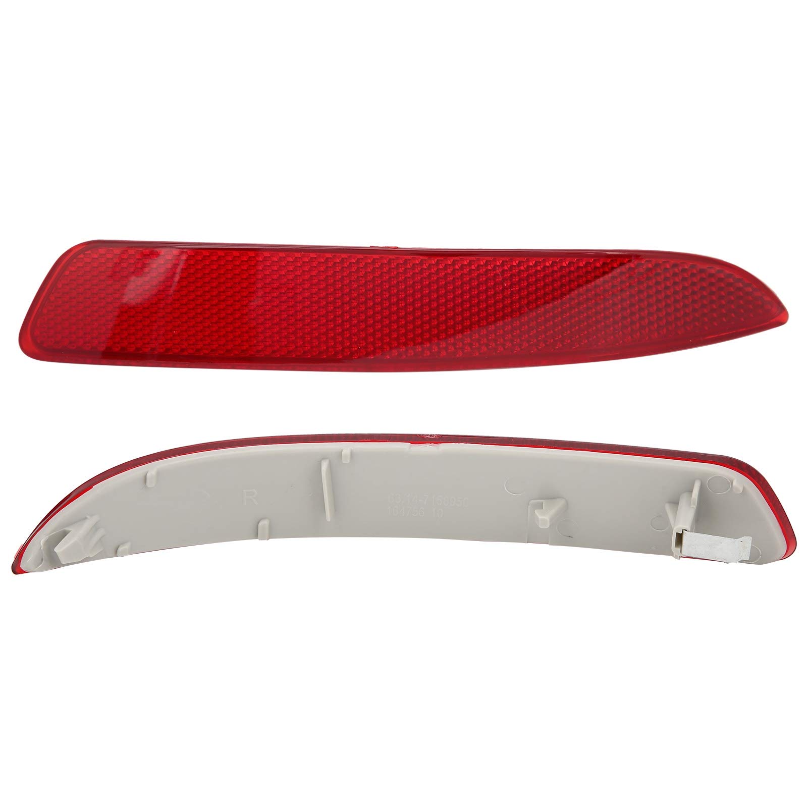 Rear Bumper Reflector Reflective Strip - Warning Safety Replacement Accessory for Cars, Trucks & SUVs | Enhanced Night Visibility for Road Safety