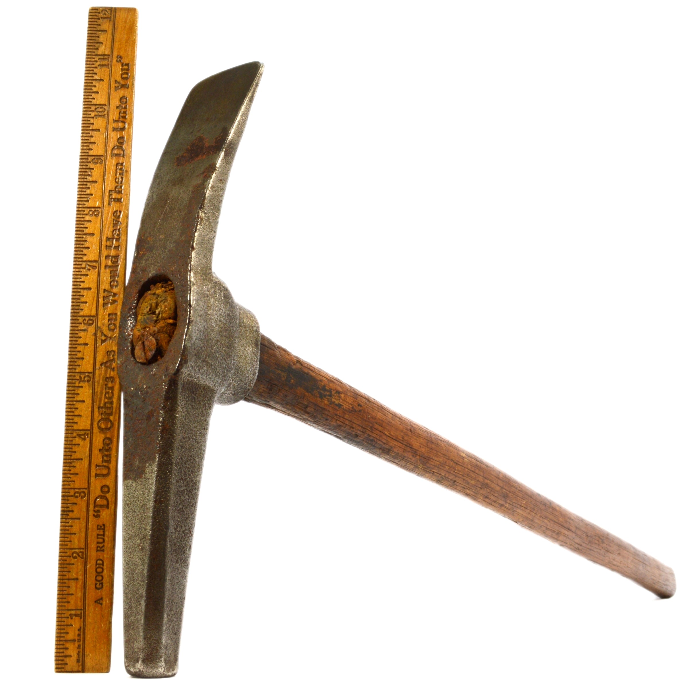 Vintage Miner's Prospecting Pick Axe - Gold & Silver Mining Tool by Martin Hardsocg - Rare Collectible for Outdoor Adventures & Historical Reenactments
