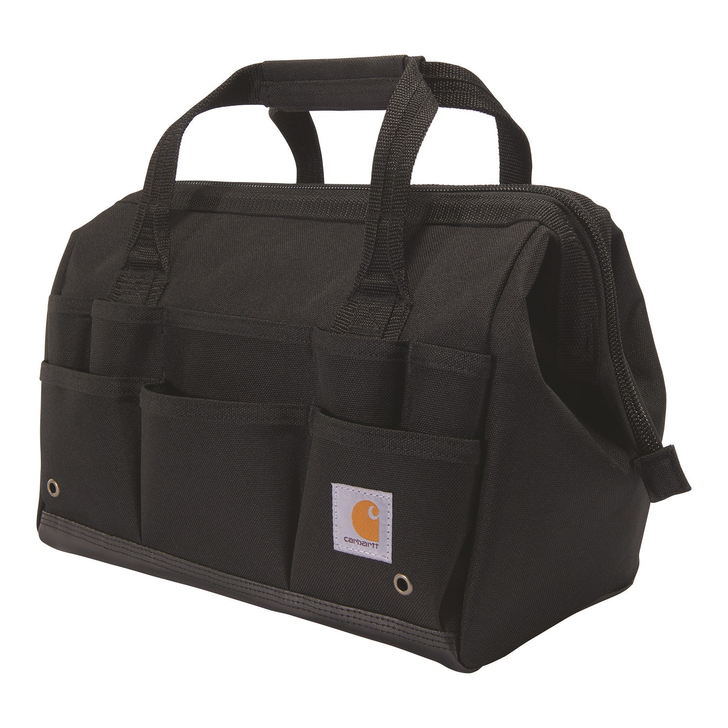 Carhartt 26-Pocket Heavy Duty 14-Inch Tool Bag for Electricians, Plumbers & Construction Workers - Durable Work Tool Organizer with Multiple Storage Pockets