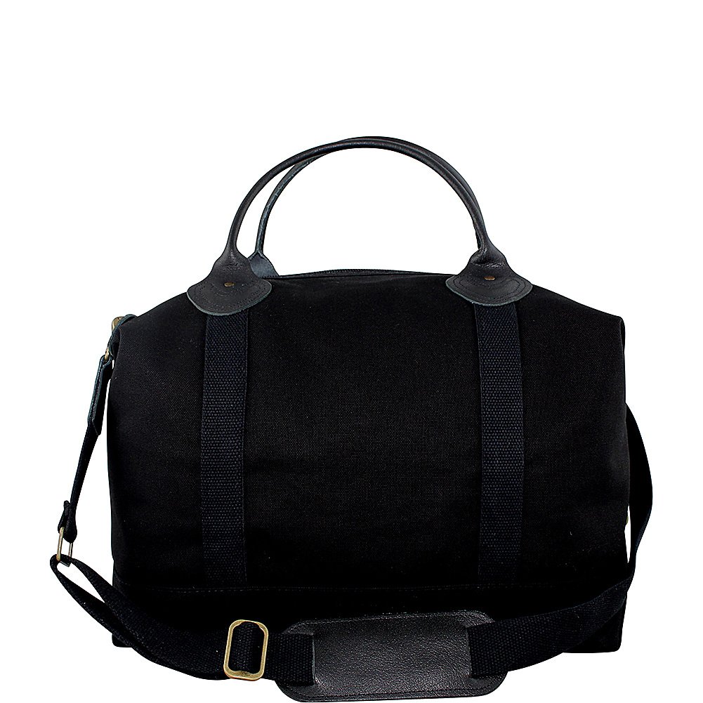 Blank Canvas Weekender Bag with Adjustable Shoulder Strap - Classic Black Travel Duffel for Weekend Getaways, Gym & Overnight Trips | Durable & Stylish Carry-On