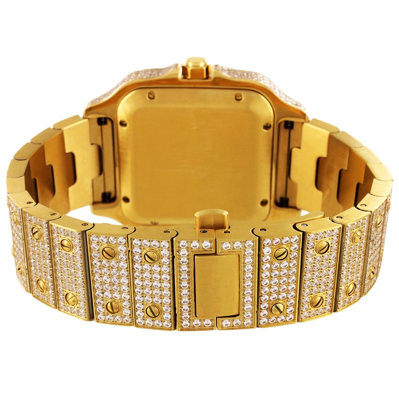 Stainless Steel Bezel Automatic Movement Yellow Tone Watch for Men - Waterproof Luxury Dress Watch for Business, Party & Everyday Wear