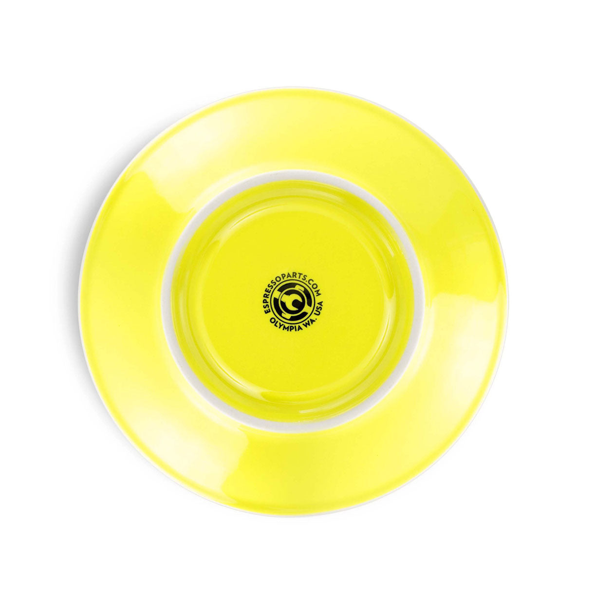 Premium Porcelain Latte Cup & Saucer Set - 8oz (252ml) Yellow - Barista-Grade Espresso Cups for Coffee Shops, Home Brewing & Gifts