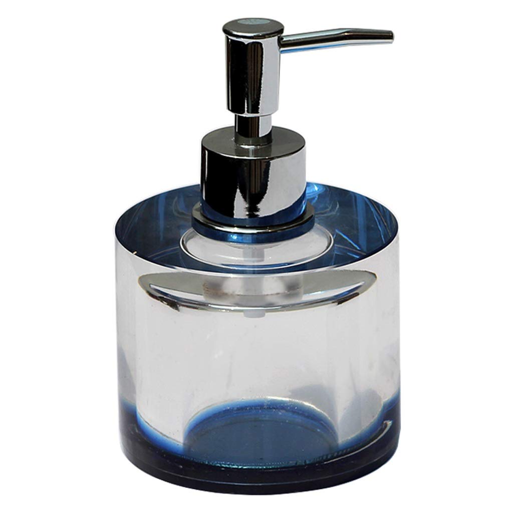 Luxury Crystal Glass Soap Dispenser with Silver Plated Pump - Elegant Manual Lotion Dispenser for Bathroom & Home Decor | Perfect for Hand Soap, Shampoo, and Liquid Hand Wash Dispensing