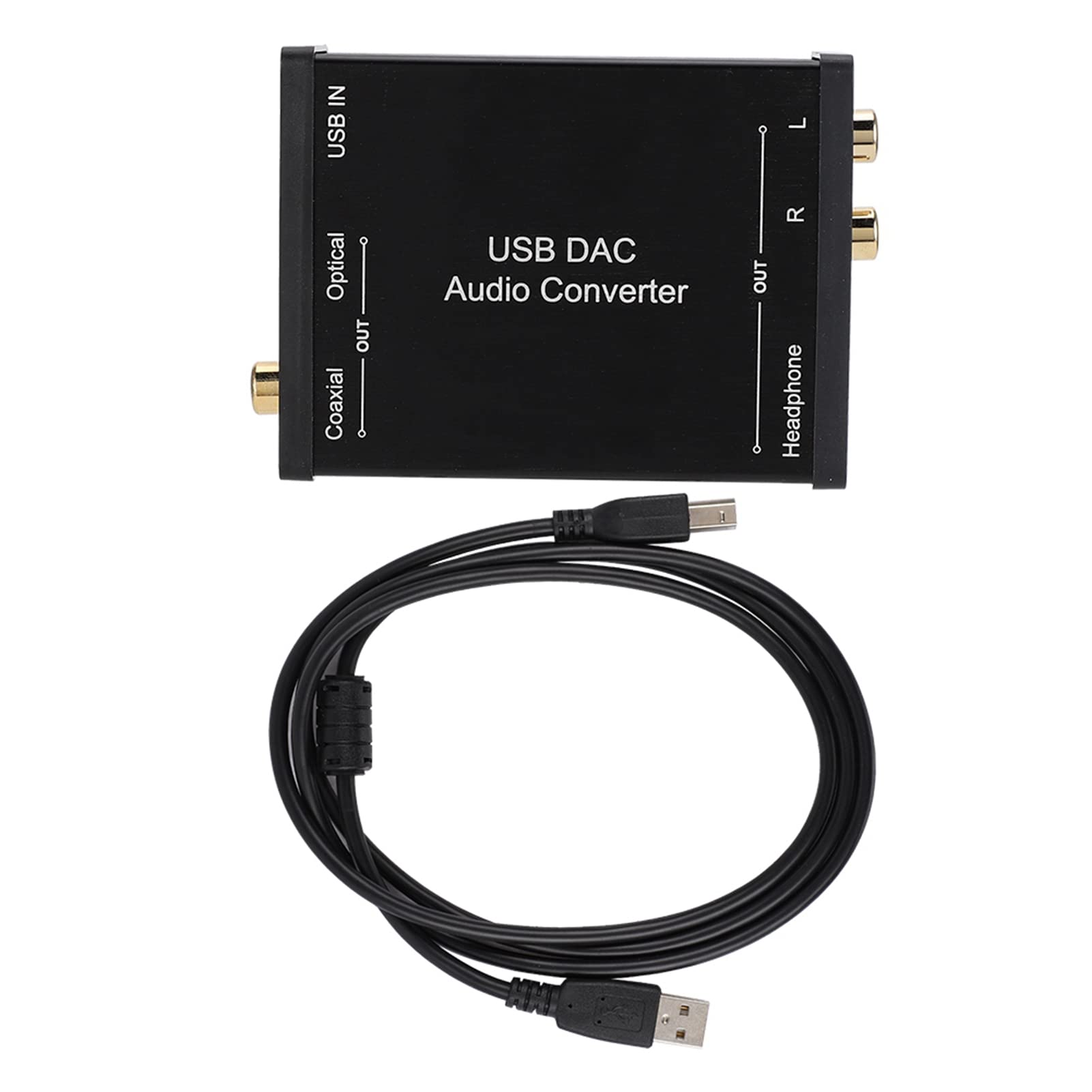 High-Quality USB DAC Audio Converter - Digital to Analog Sound Card for Enhanced Audio Playback | Perfect for Home Theater, Gaming, and Studio Recording