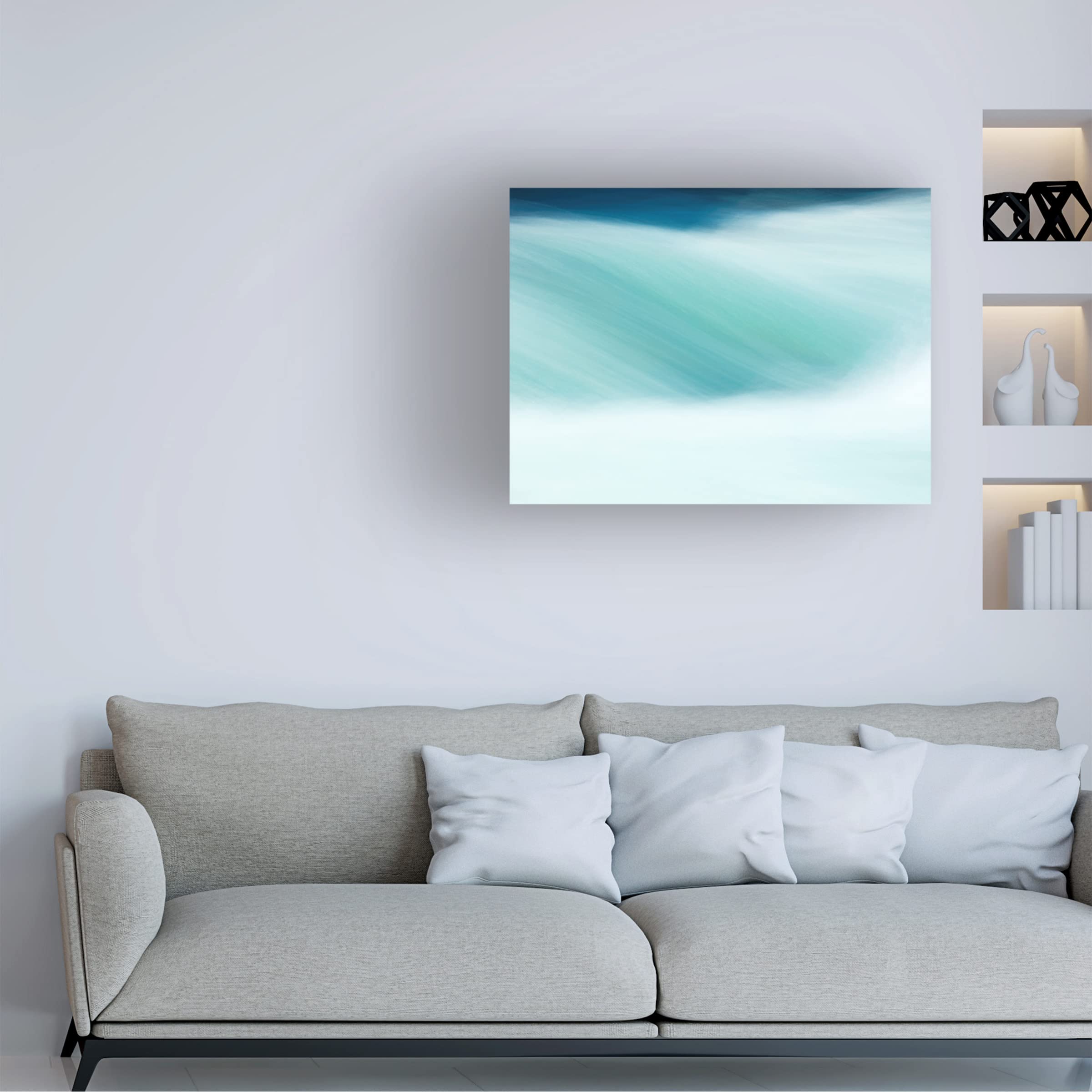 James McLoughlin 'Before the Falls IV' Canvas Wall Art Print - Nature Landscape Painting for Living Room, Bedroom & Office Decor
