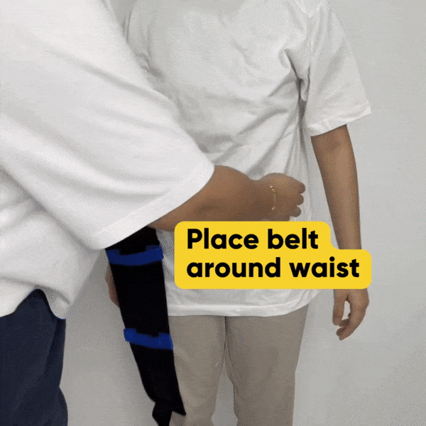 Support Gait Belt for Elderly & Disabled - Heavy Duty Mobility Assistance Belt with Handles - Ideal for Home Care, Nursing & Physical Therapy