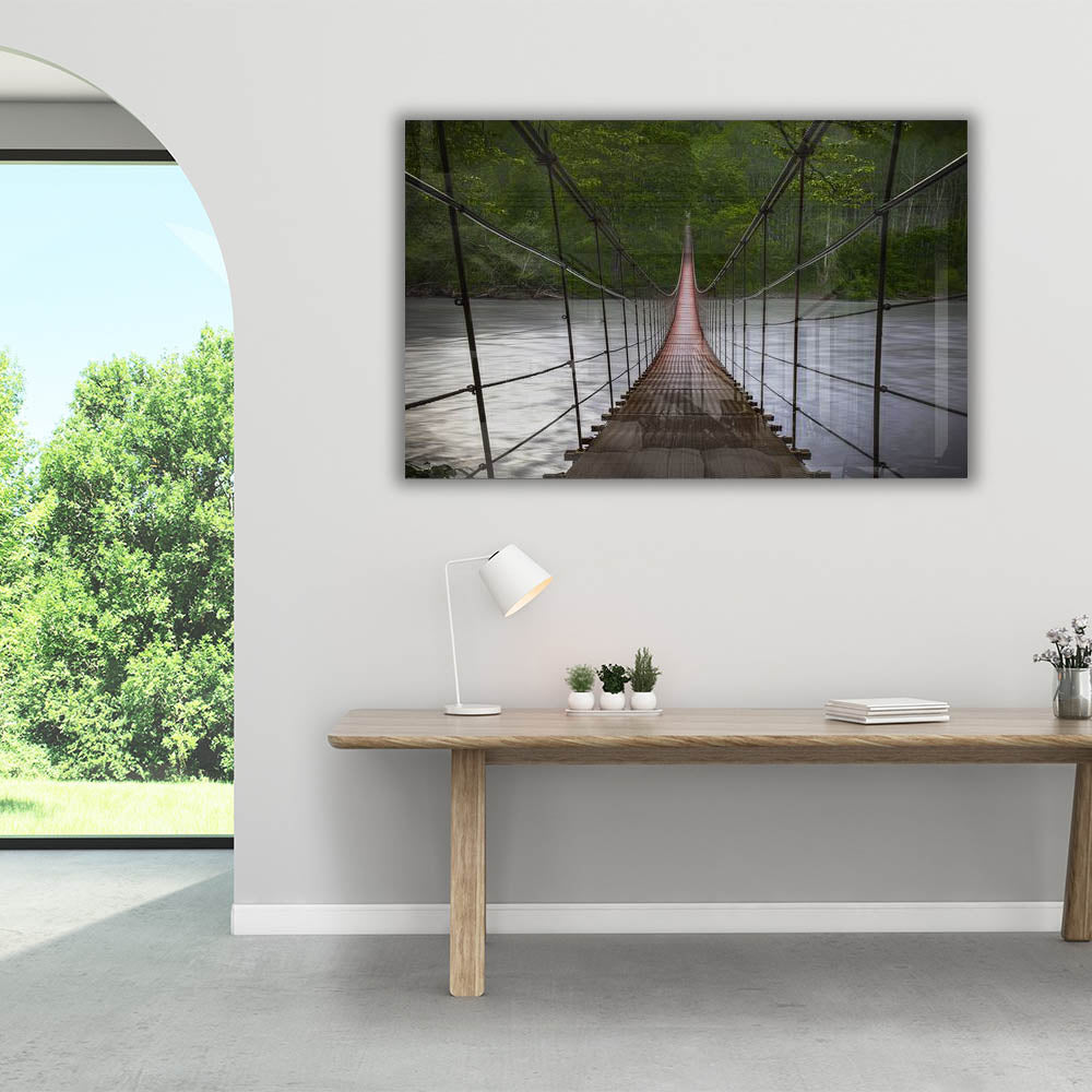 The Bridge - Premium Handcrafted Wooden Footbridge for Gardens, Yards & Landscapes | Perfect for Outdoor Decor, Pathways & Water Features
