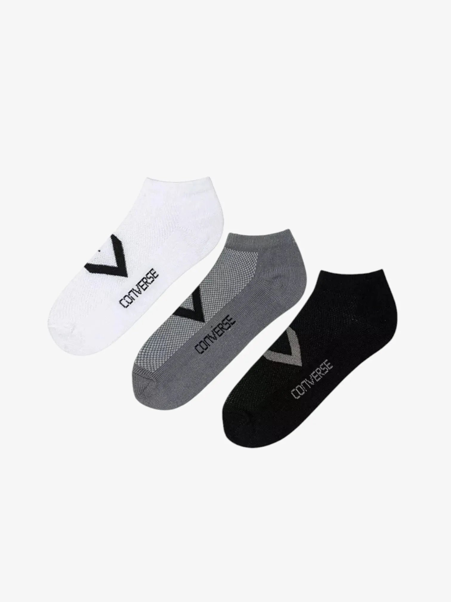 Converse 6-Pack Crew Socks for Men & Women - Comfortable Cotton Casual Sneaker Socks - Perfect for Everyday Wear, Sports & Sneakers