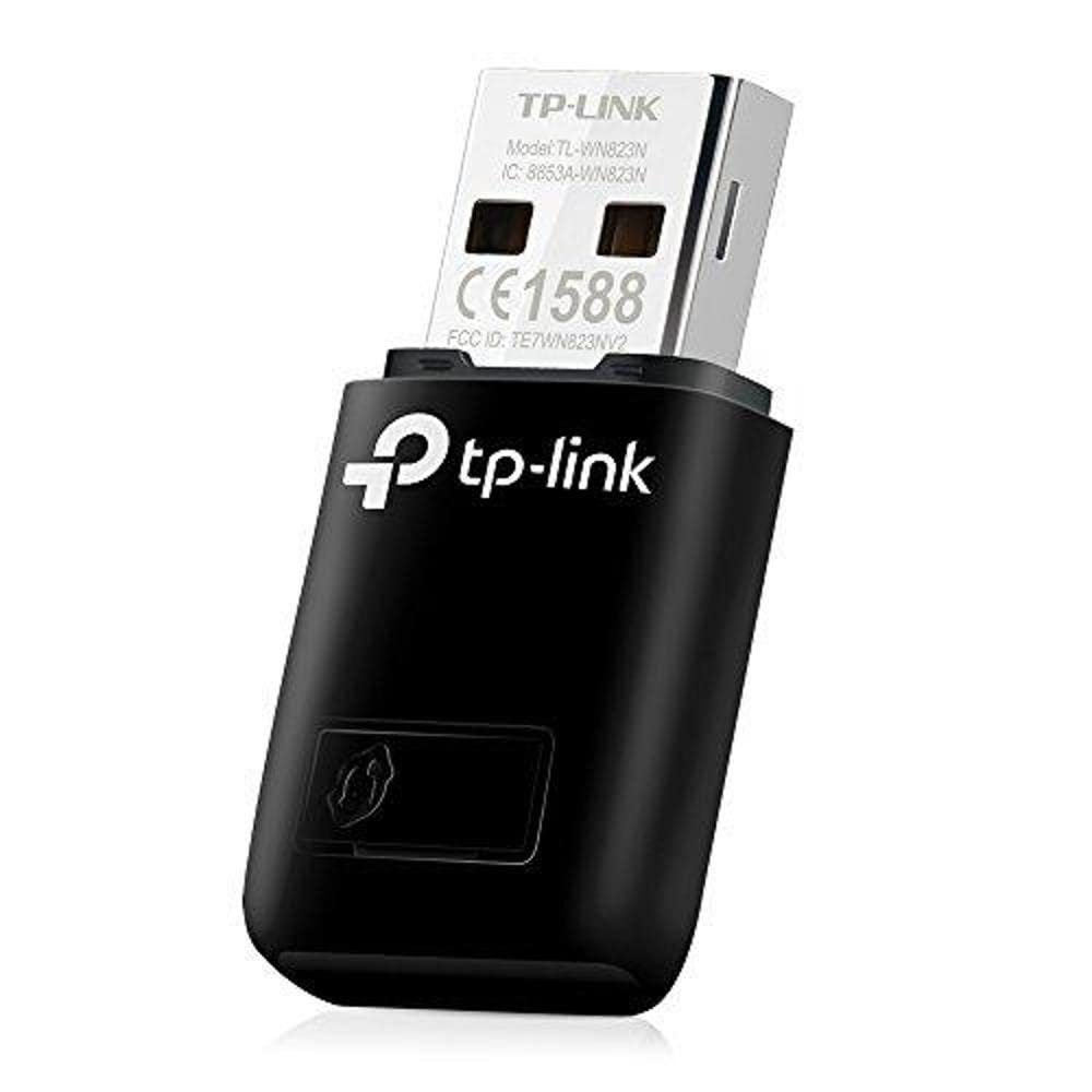 TP-Link TL-WN823N 300Mbps Mini Wireless USB WiFi Adapter for PC Laptop - Compact Design, WiFi Sharing Mode, Easy Setup Button, Compatible with Windows XP/7/8/10 & Mac OS X 10.7-10.10 - Perfect for Home Office, Online Gaming & Streaming