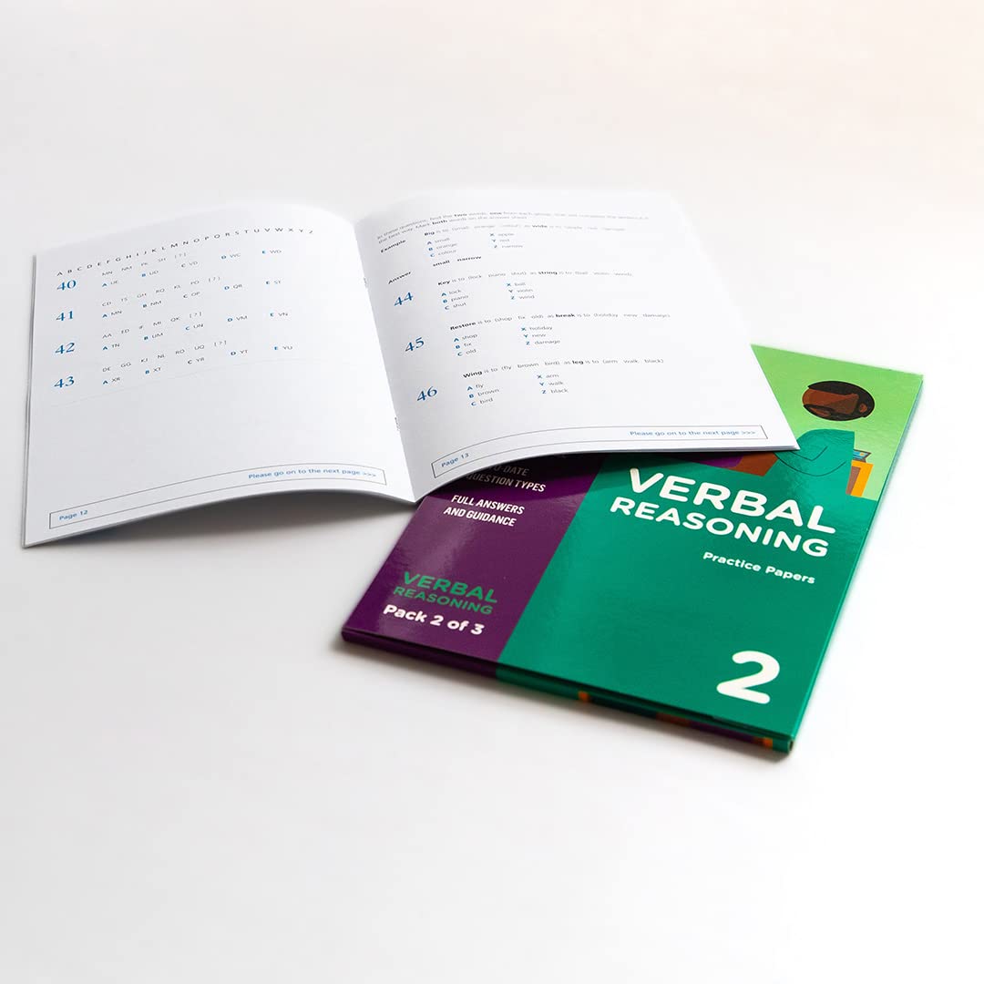 GL Assessment 11 Plus Verbal Reasoning Practice Papers 2024 | Pack 2 with 3 Full Tests, Answers & Expert Guidance | UK 11+ Exam Prep for Grammar & Selective Schools