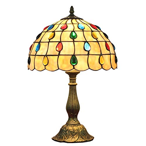 Vintage Tiffany Style Table Lamp - 12