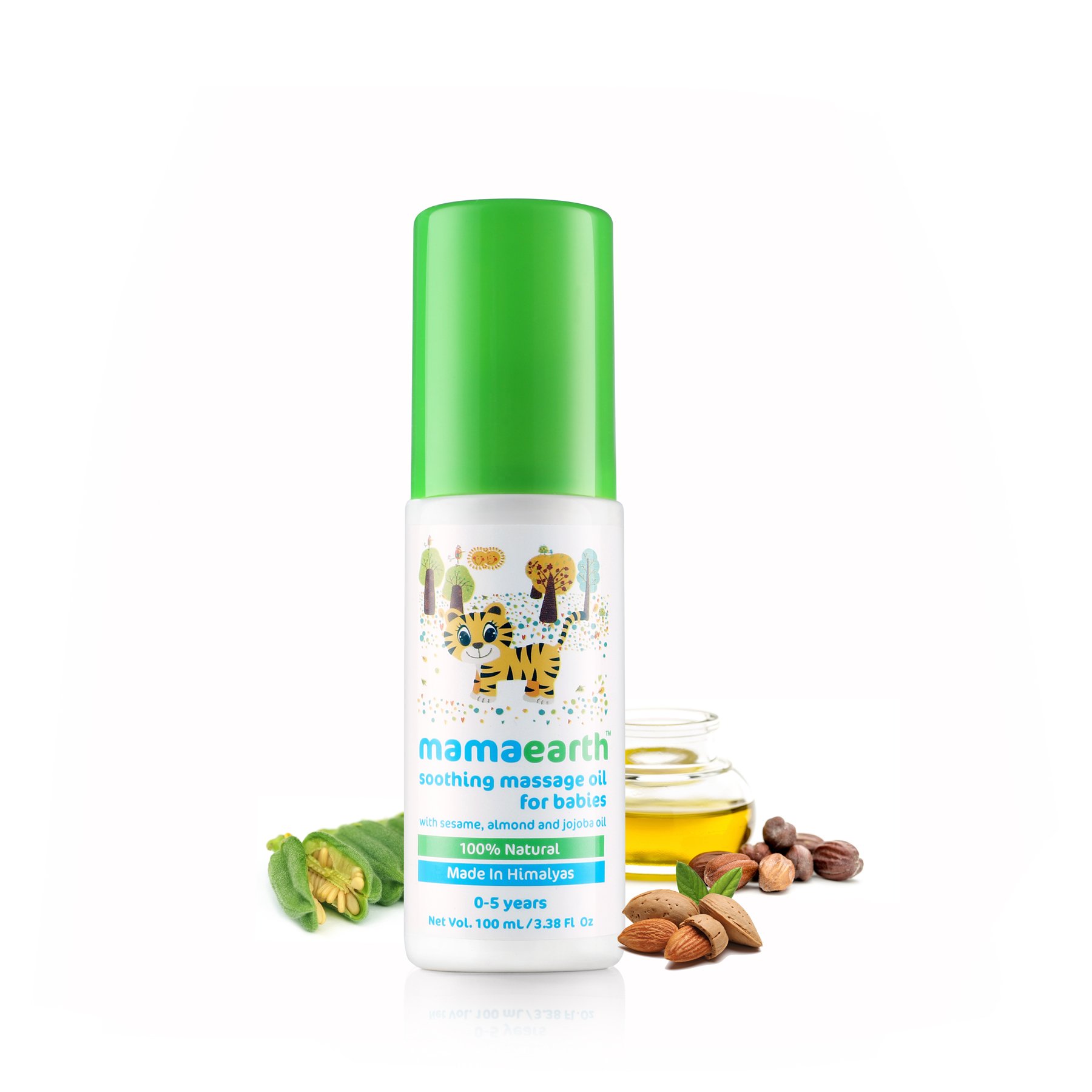 Mamaearth Soothing Baby Massage Oil - 100ml | Fragrance-Free & Hypoallergenic | Gentle Skin Care for Newborns to 5 Years | Perfect for Bedtime & Relaxation Massage