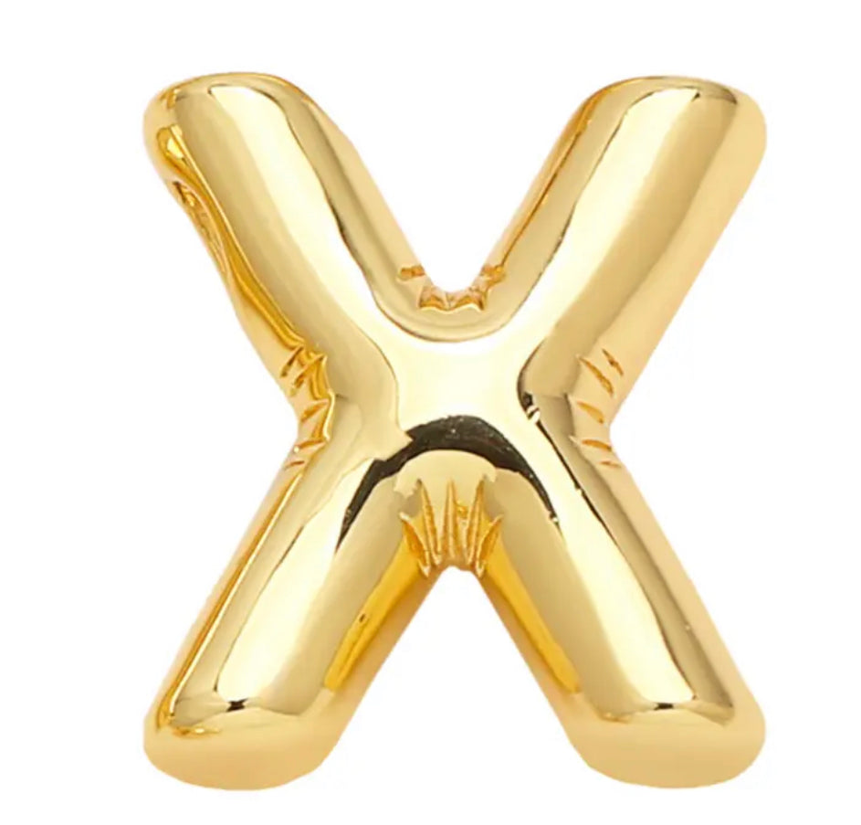 18K Gold Plated Balloon Initial Pendant Necklace - Personalized A-Z Letter Jewelry for Women, Gift for Her, Birthday, Anniversary, Valentine's Day
