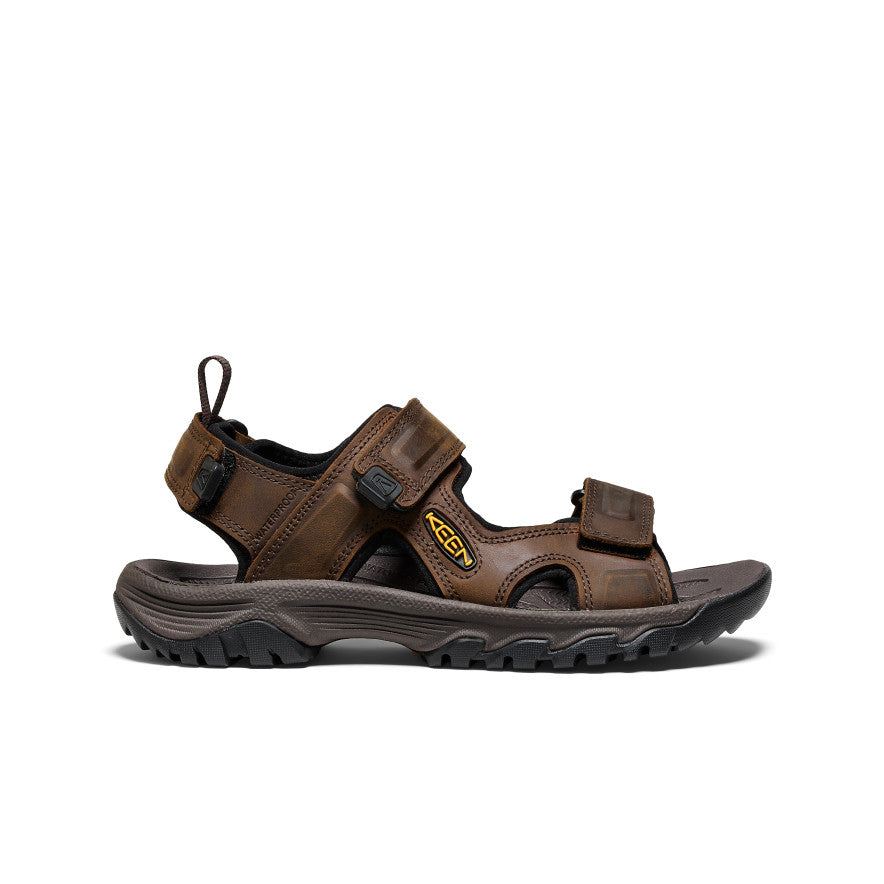 Men's Targhee III Open Toe Sandals - Bison/Mulch Color | Lightweight Hiking & Outdoor Adventure Sandals for Men | Perfect for Camping, Beach & Summer Travel