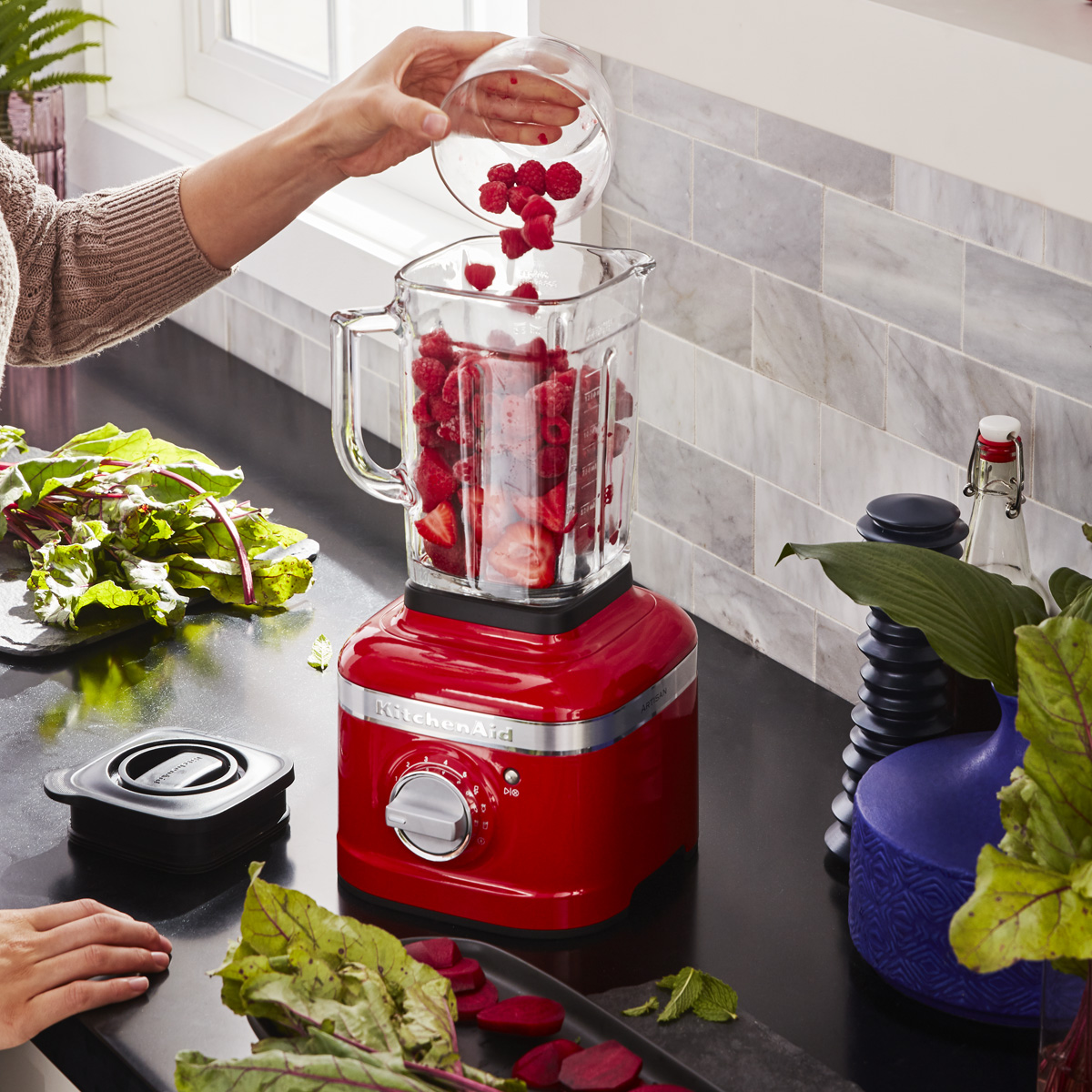 KitchenAid Artisan Series 1.4L 1200W High-Speed Blender - Professional Countertop Blender for Smoothies, Soups & Nut Butters - Perfect for Home Kitchens & Small Restaurants