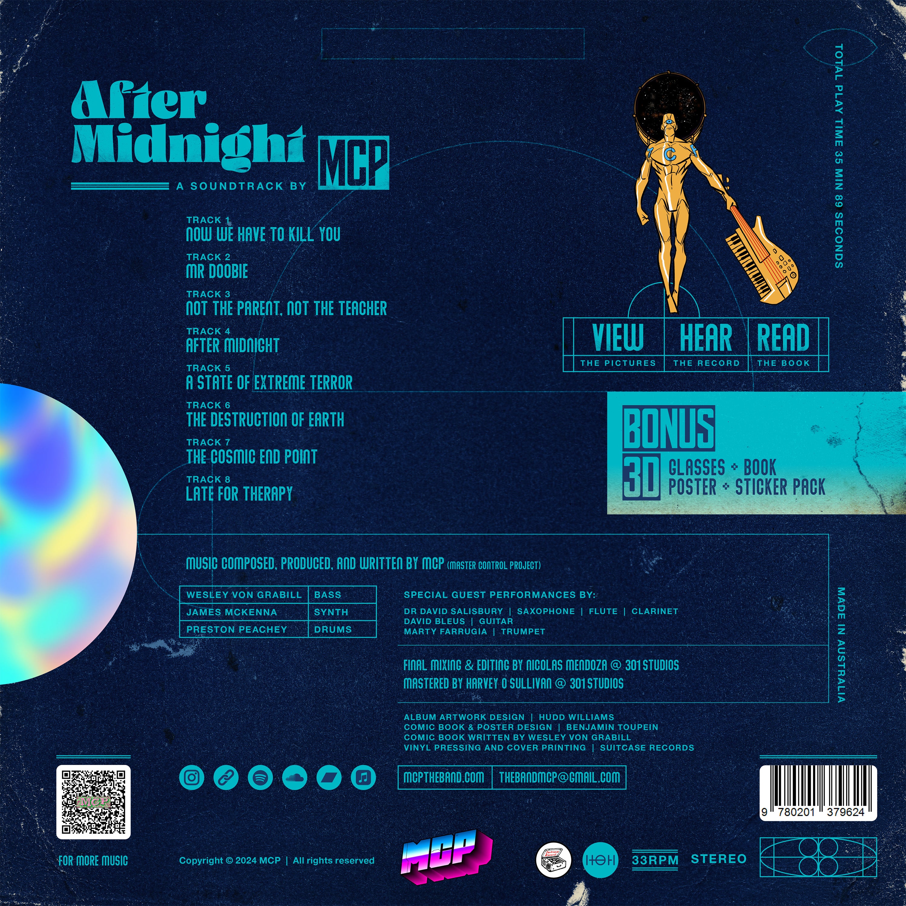Master Control Project - After Midnight Vinyl LP Record | Limited Edition Collectible Vinyl for Music Enthusiasts | Perfect for Late Night Listening & Vinyl Collection Displays