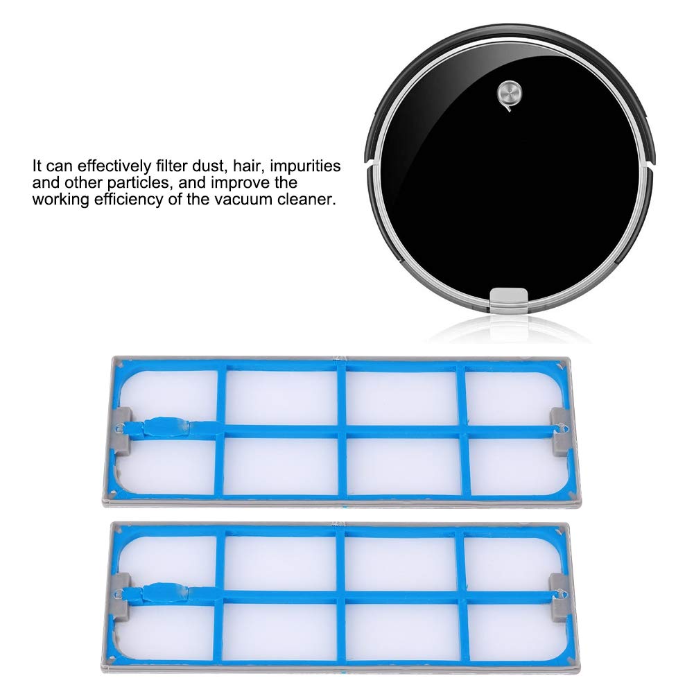 iLife A6 Robot Vacuum Cleaner Replacement HEPA Filter - 2 Pack Air Purifier & Dust Vacuum Parts for Pet Hair, Allergies & Home Cleaning