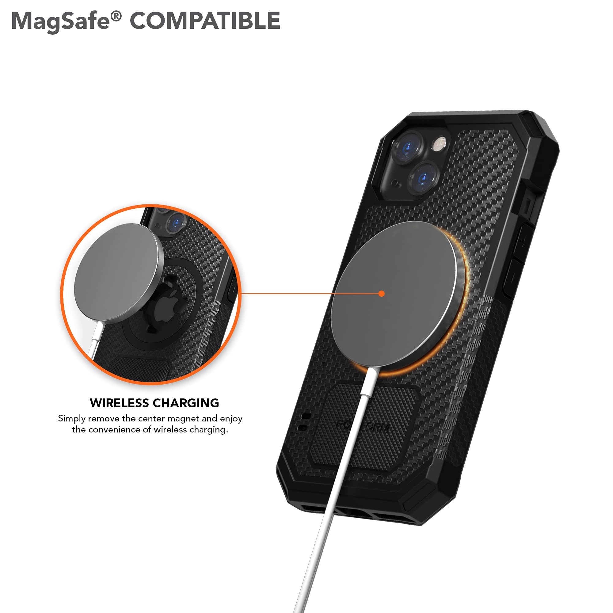 Rokform Rugged Case for iPhone 13 with Universal Bike Phone Mount - Shockproof Protective Cover & Secure Cycling Accessory - Perfect for Outdoor Adventures, Commuting & Mountain Biking