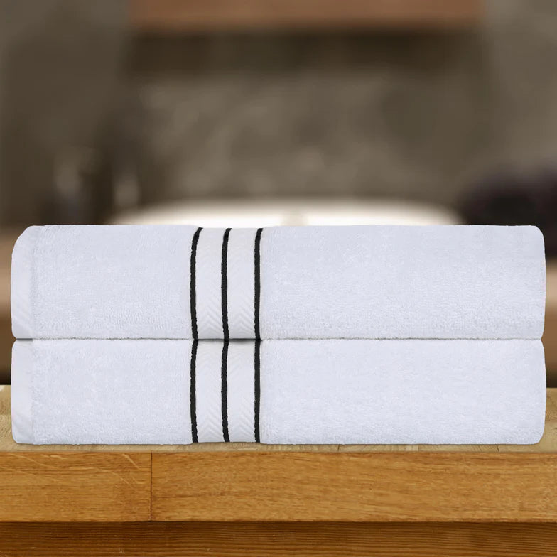 Premium Turkish Cotton Ultra Plush 2-Piece Bath Sheet Set - Super Absorbent & Quick-Drying Luxury Towels for Spa, Bathroom & Beach Use