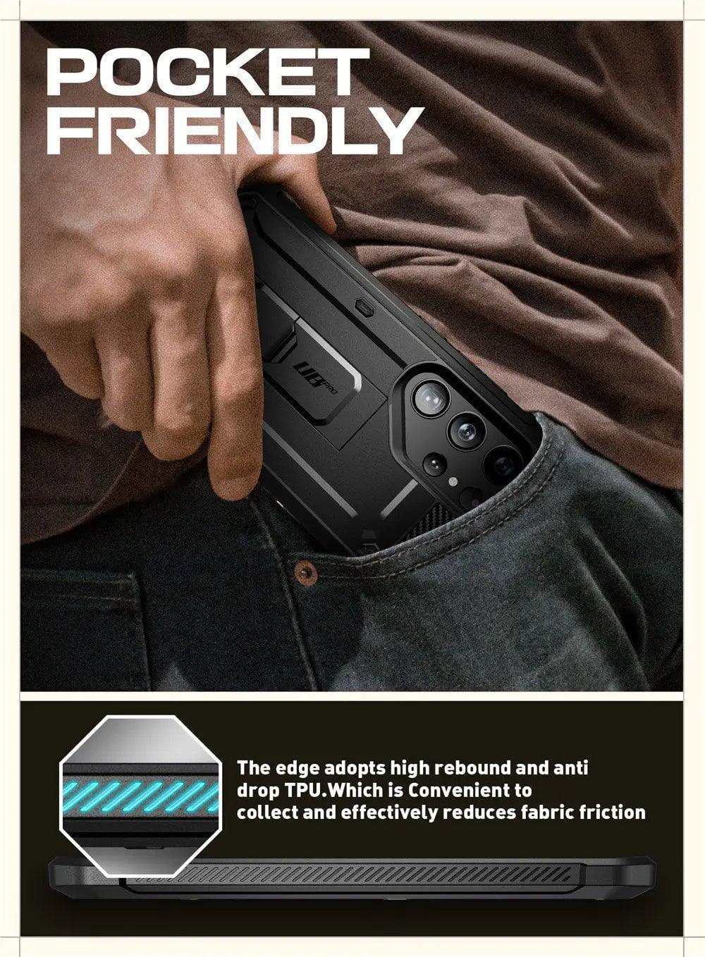 Samsung Galaxy S24 Ultra Case - Supcase UB Pro Full Body Dual Layer Protective Cover with Kickstand | Shockproof & Drop Protection for Everyday Use & Outdoor Activities